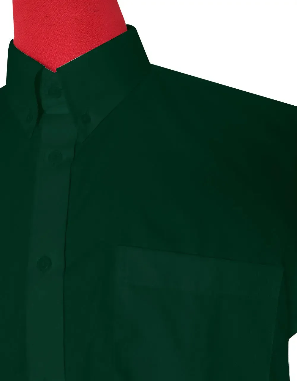 Short-Sleeve Shirt | 60S Mod Style Dark Green Color Shirt For Man