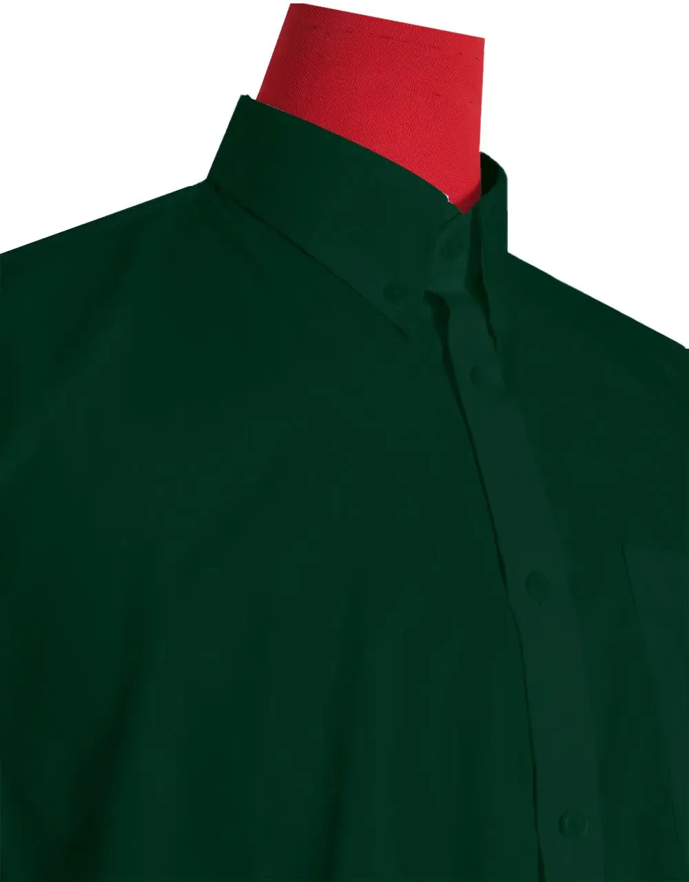 Short-Sleeve Shirt | 60S Mod Style Dark Green Color Shirt For Man