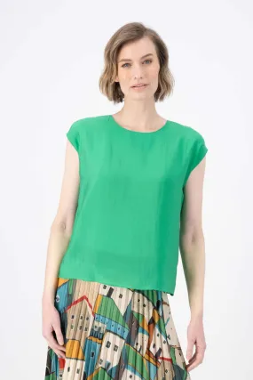 Skyscraper Tee Light Green in Tencel