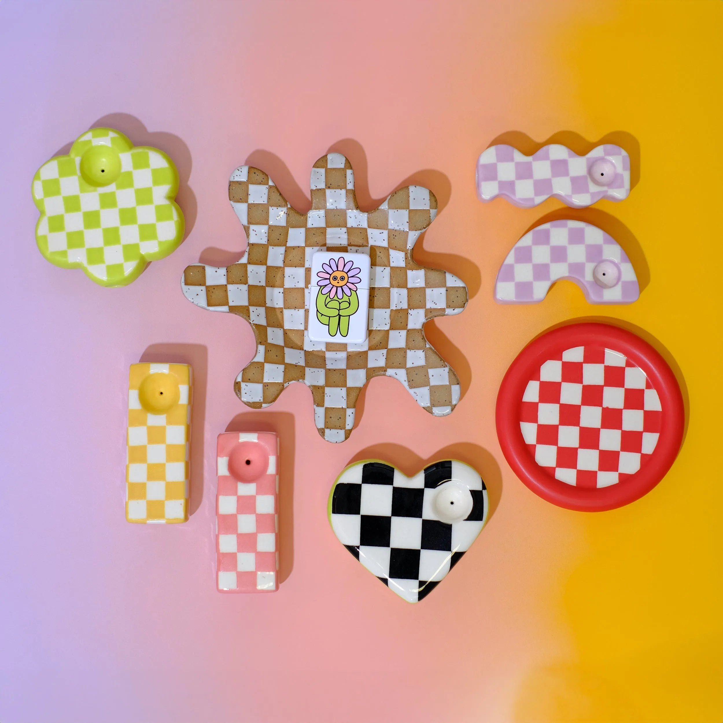 Splat Checkered tray