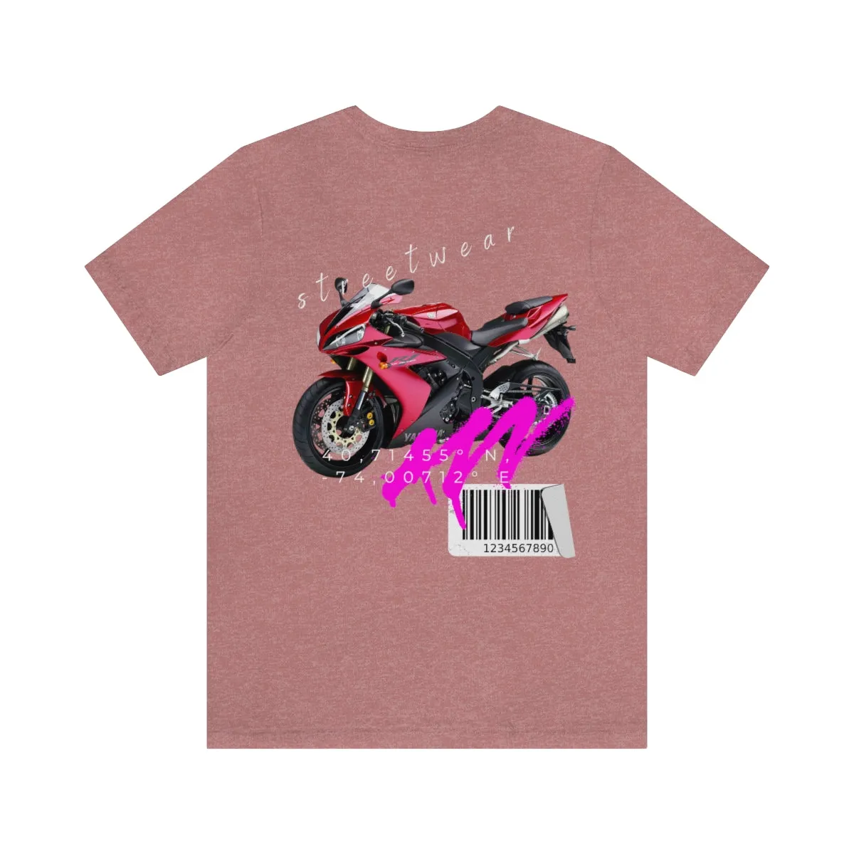 T-shirt Classic Jersey Short Sleeve (Red Motorbike )