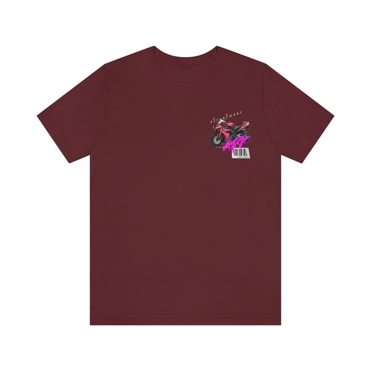 T-shirt Classic Jersey Short Sleeve (Red Motorbike )