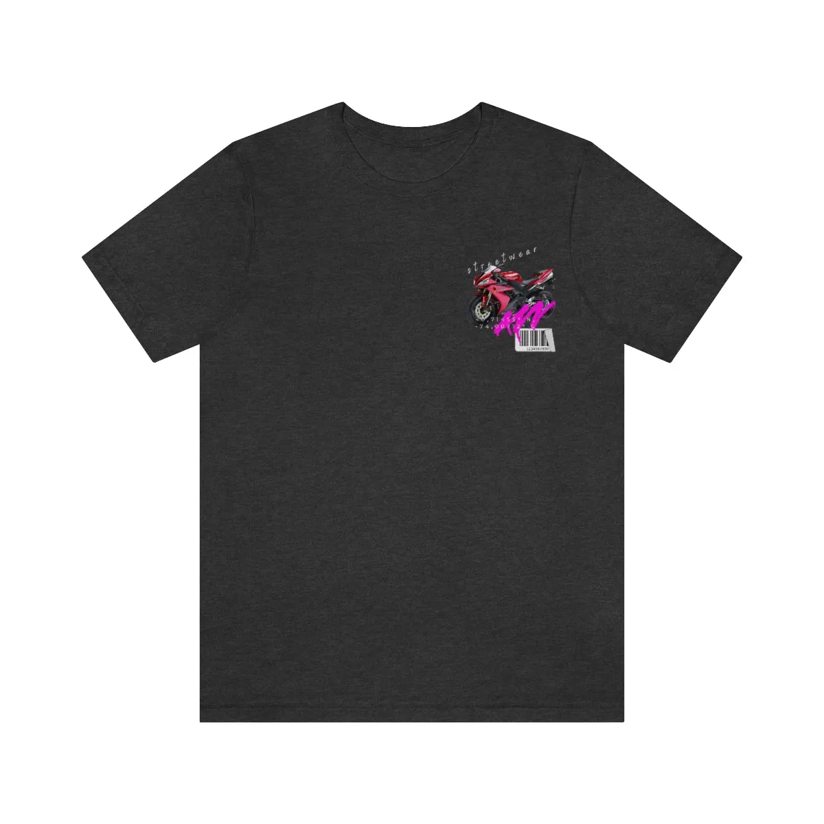 T-shirt Classic Jersey Short Sleeve (Red Motorbike )