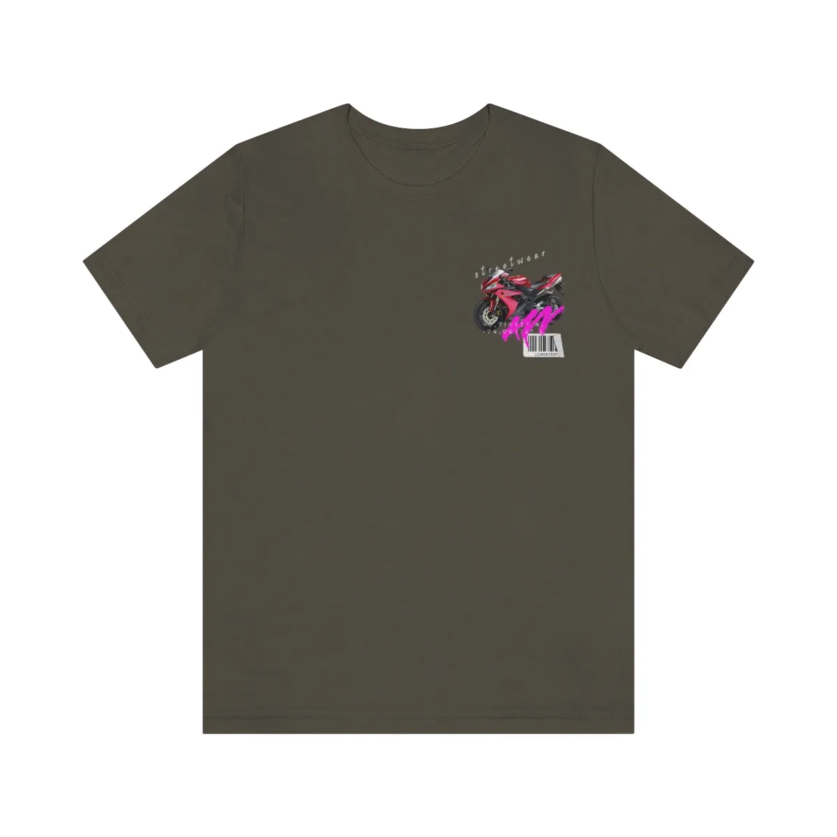 T-shirt Classic Jersey Short Sleeve (Red Motorbike )