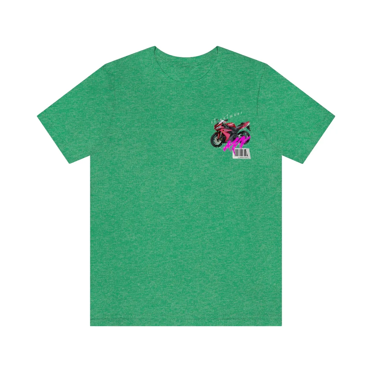 T-shirt Classic Jersey Short Sleeve (Red Motorbike )