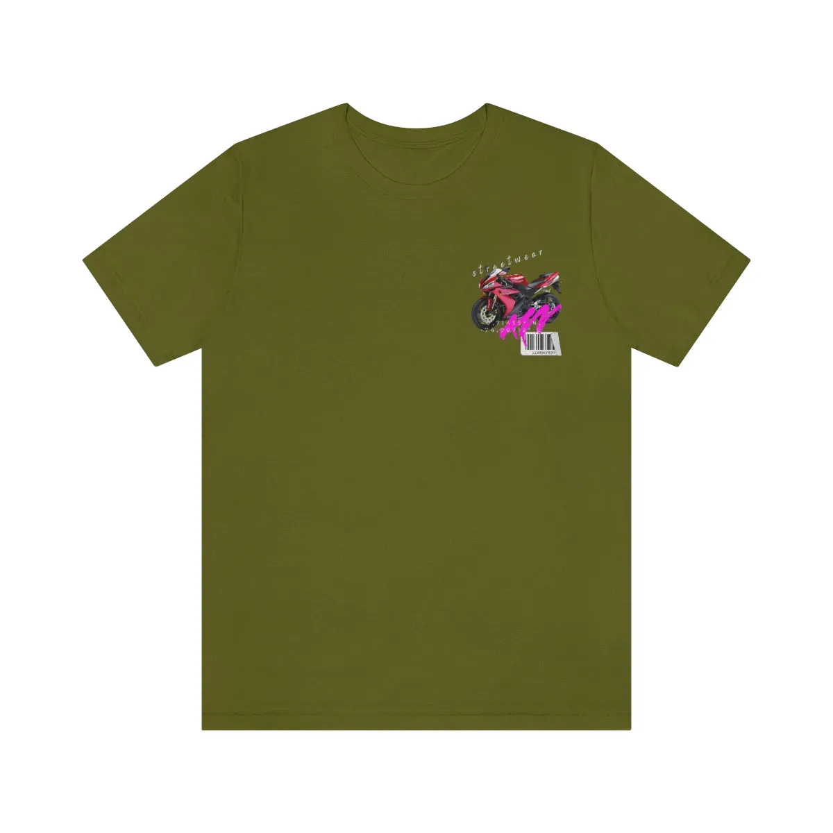 T-shirt Classic Jersey Short Sleeve (Red Motorbike )