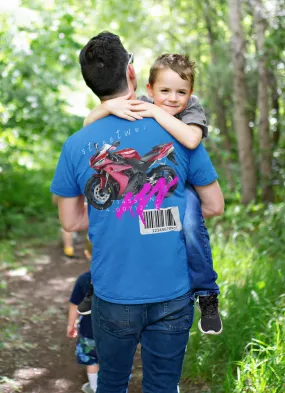 T-shirt Classic Jersey Short Sleeve (Red Motorbike )