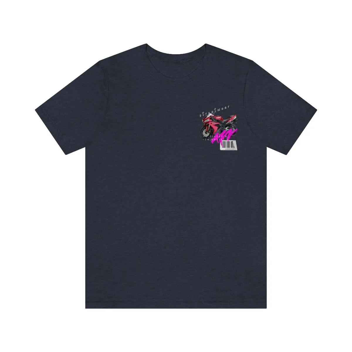 T-shirt Classic Jersey Short Sleeve (Red Motorbike )