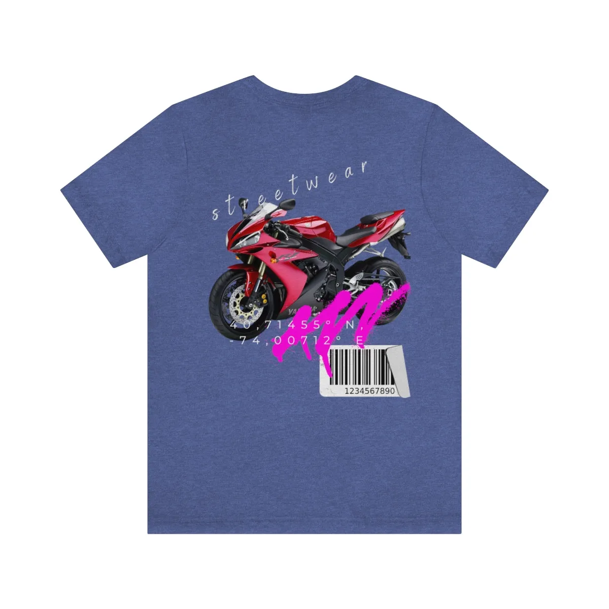 T-shirt Classic Jersey Short Sleeve (Red Motorbike )
