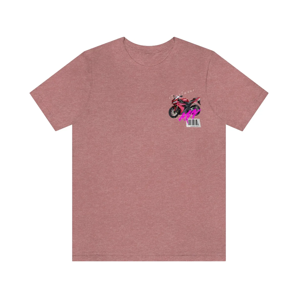 T-shirt Classic Jersey Short Sleeve (Red Motorbike )