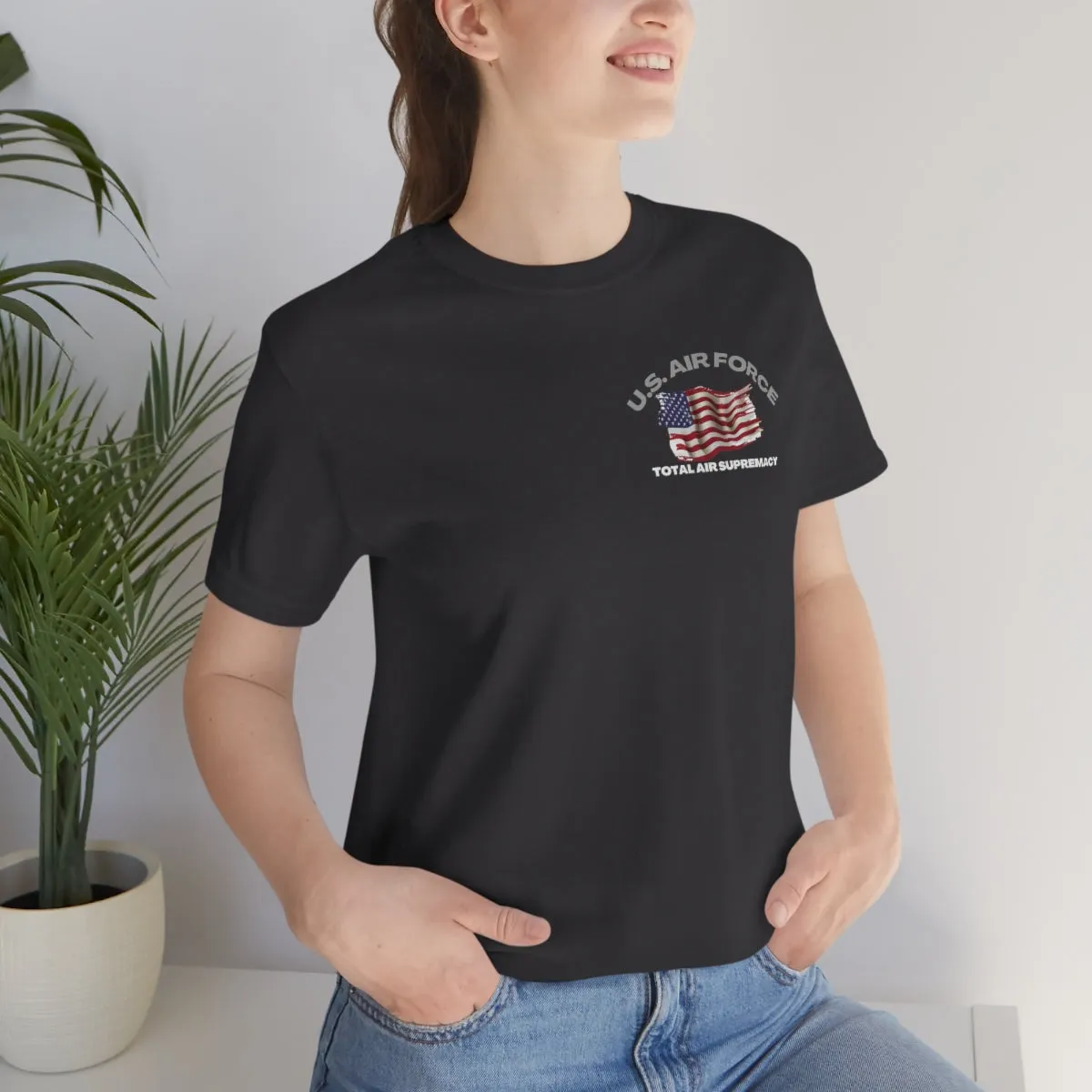 T-Shirt Classic Jersey short Sleeve ( US Air Force Raptor ) Military Style