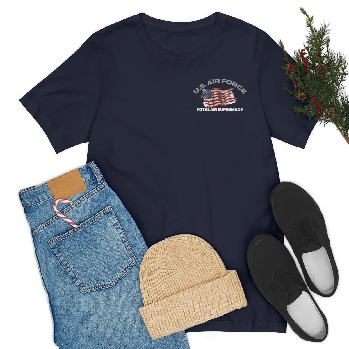 T-Shirt Classic Jersey short Sleeve ( US Air Force Raptor ) Military Style