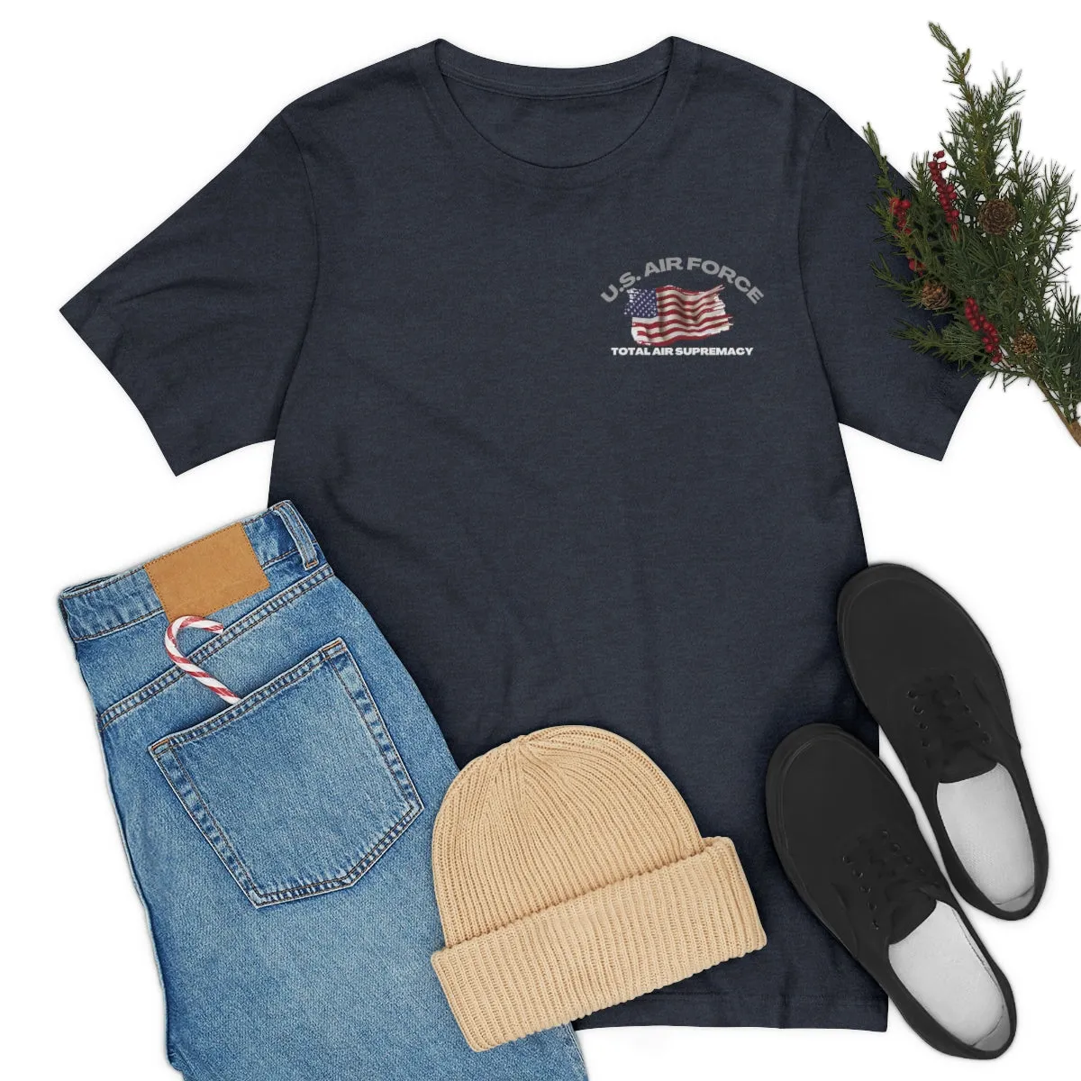 T-Shirt Classic Jersey short Sleeve ( US Air Force Raptor ) Military Style