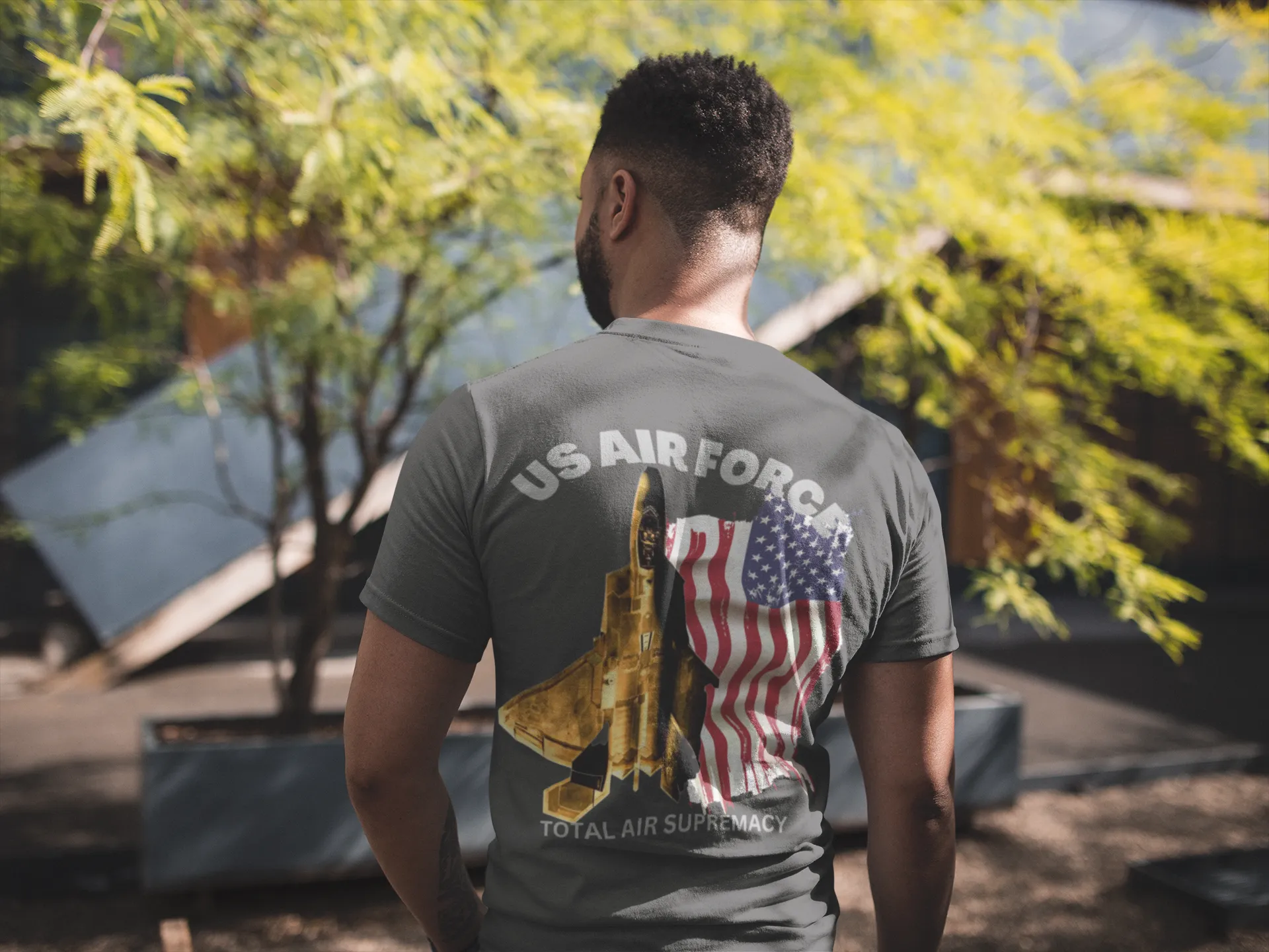 T-Shirt Classic Jersey short Sleeve ( US Air Force Raptor ) Military Style