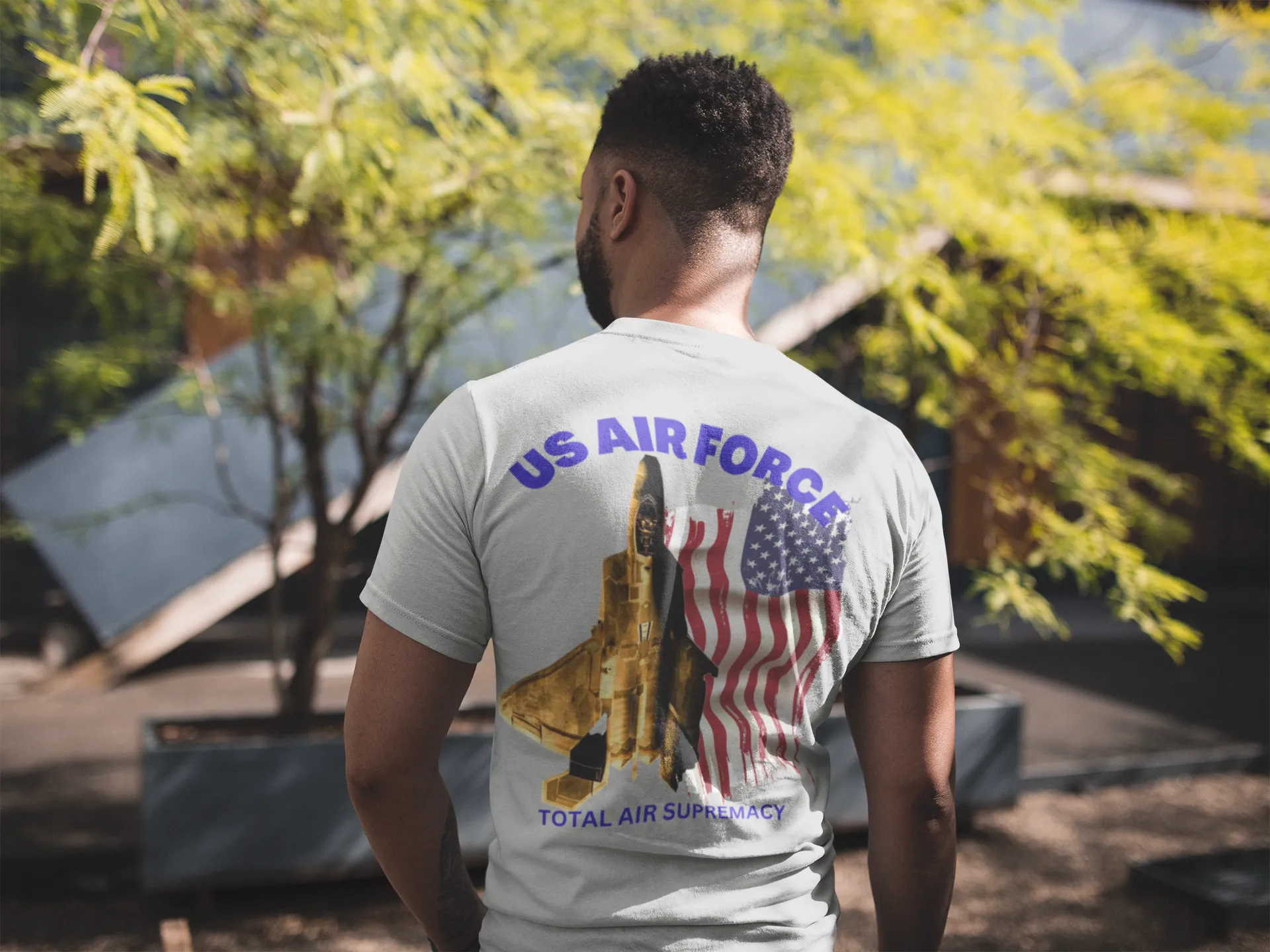 T-Shirt Classic Jersey short Sleeve ( US Air Force Raptor ) Military Style