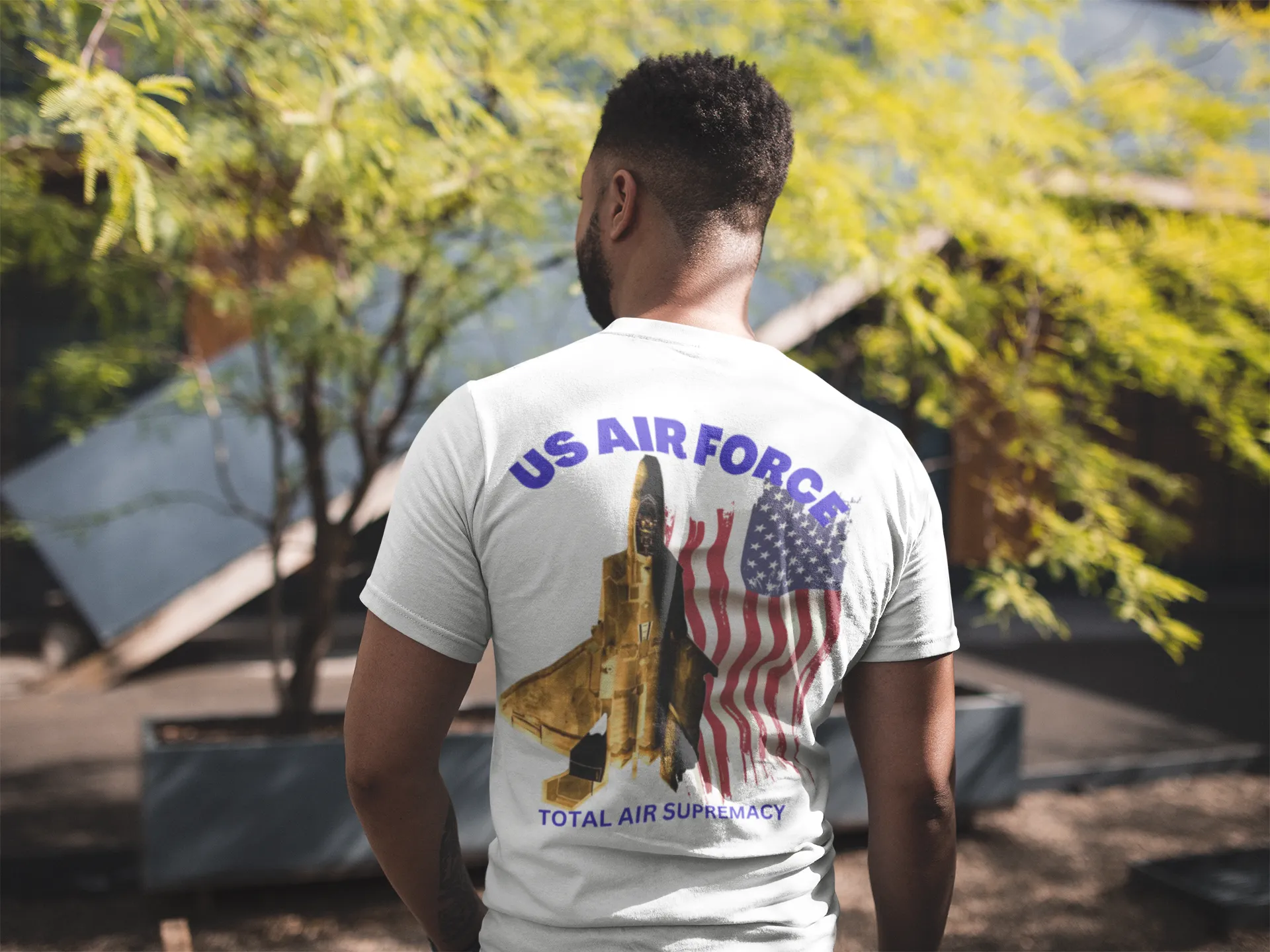 T-Shirt Classic Jersey short Sleeve ( US Air Force Raptor ) Military Style