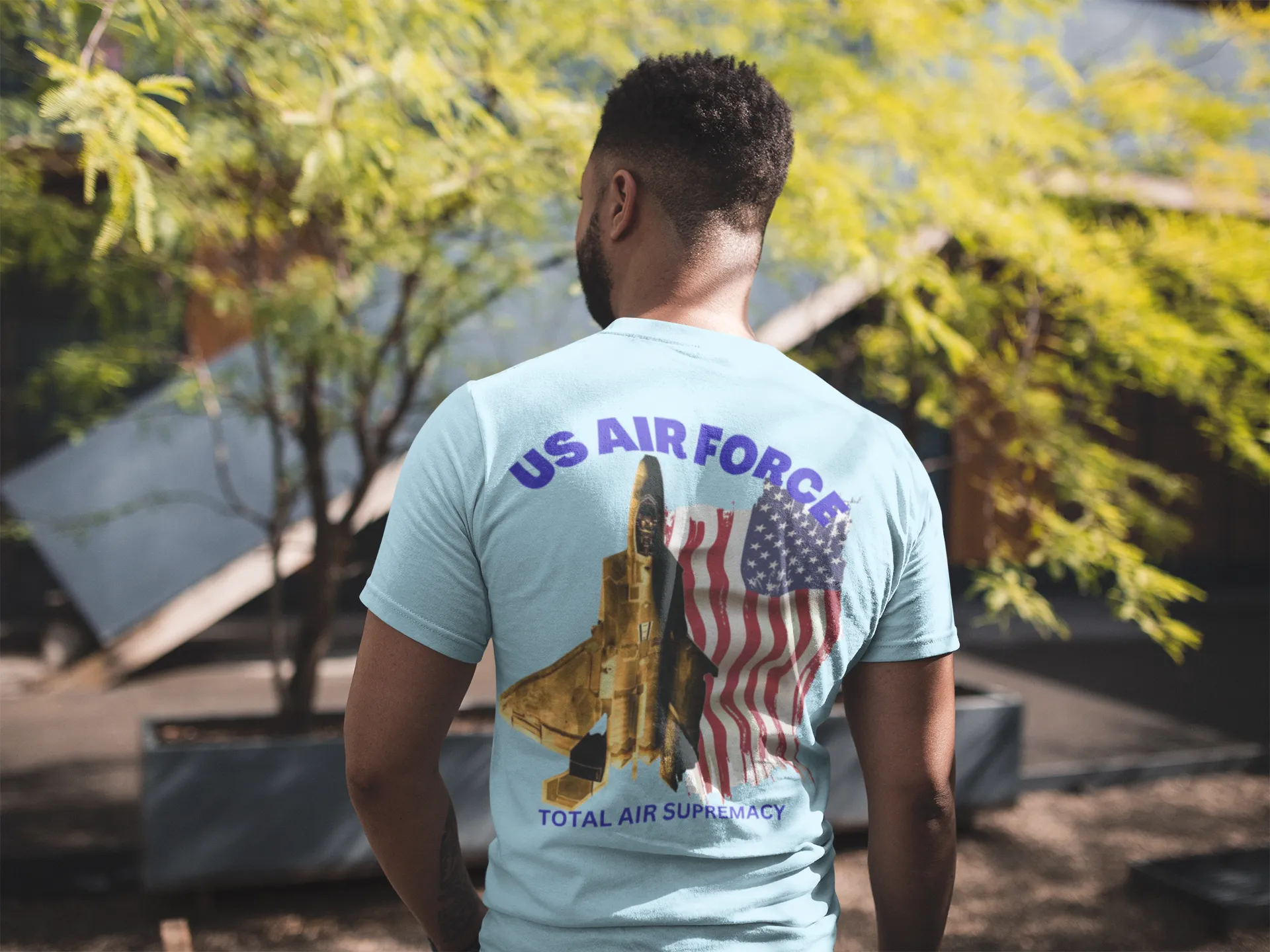 T-Shirt Classic Jersey short Sleeve ( US Air Force Raptor ) Military Style