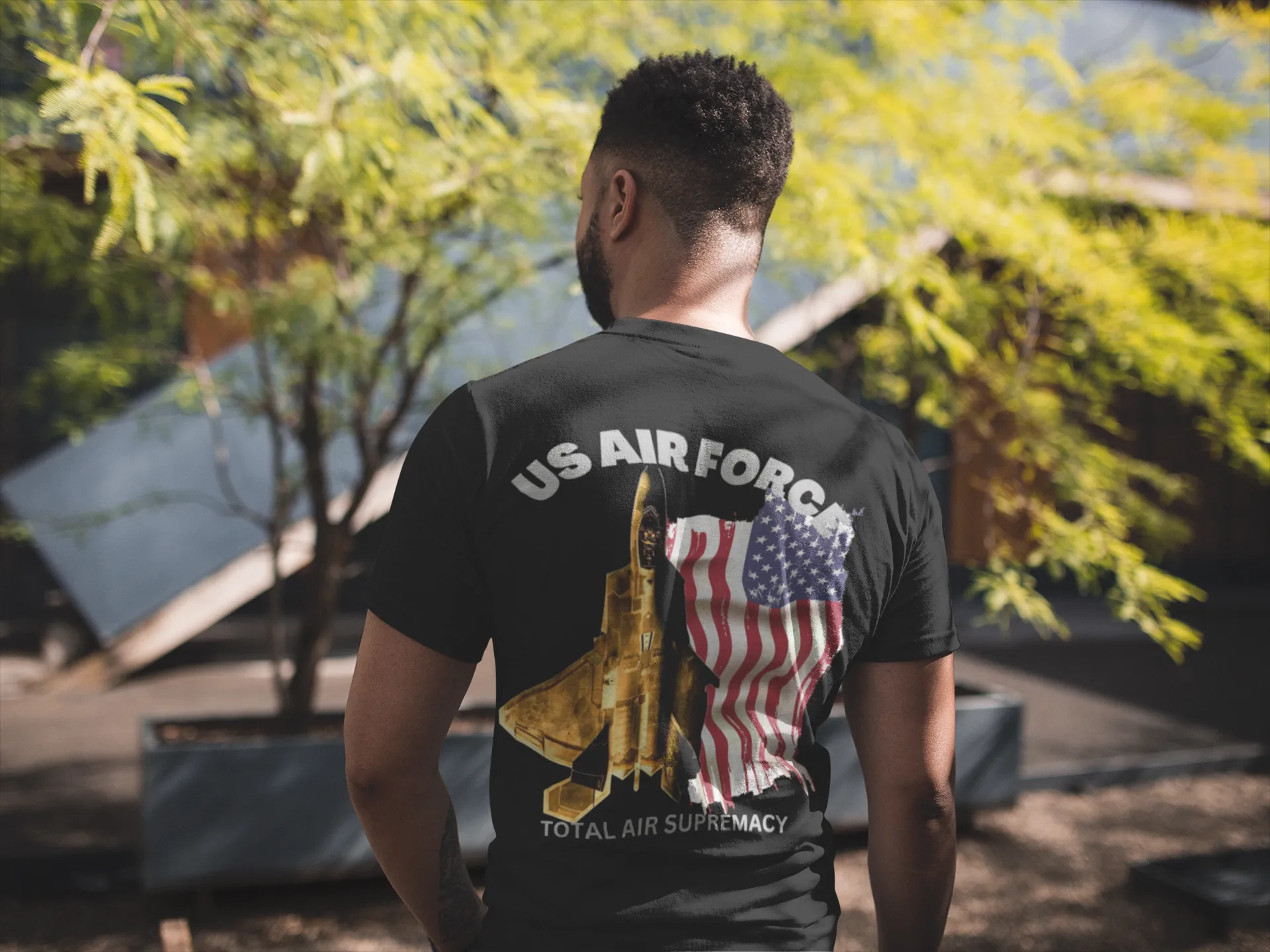 T-Shirt Classic Jersey short Sleeve ( US Air Force Raptor ) Military Style