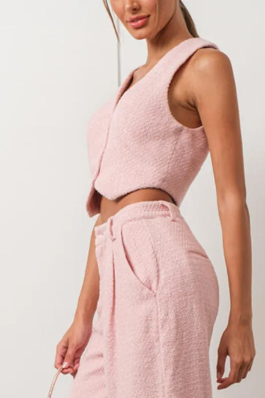 taylor vest - soft pink