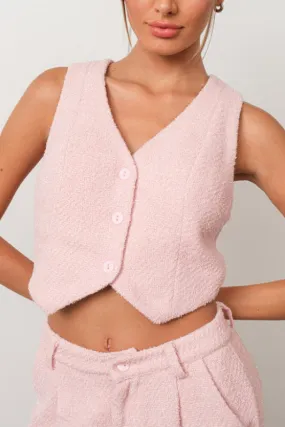 taylor vest - soft pink