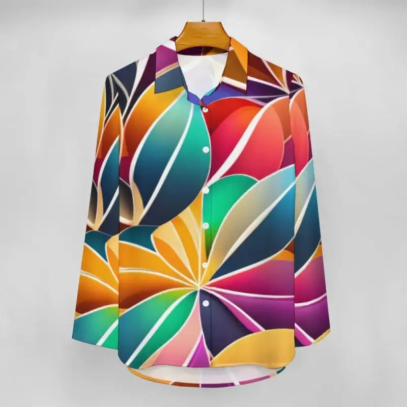 Transform into a Butterfly with Our Colorful Button-Up Blouse