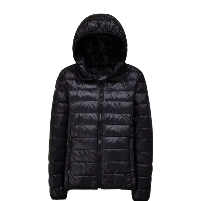 Women Ultralight Thin Down Hooded Jackets